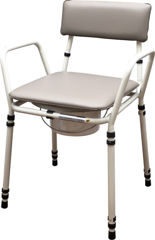 Essex Height Adjustable Commode Chair - Grey